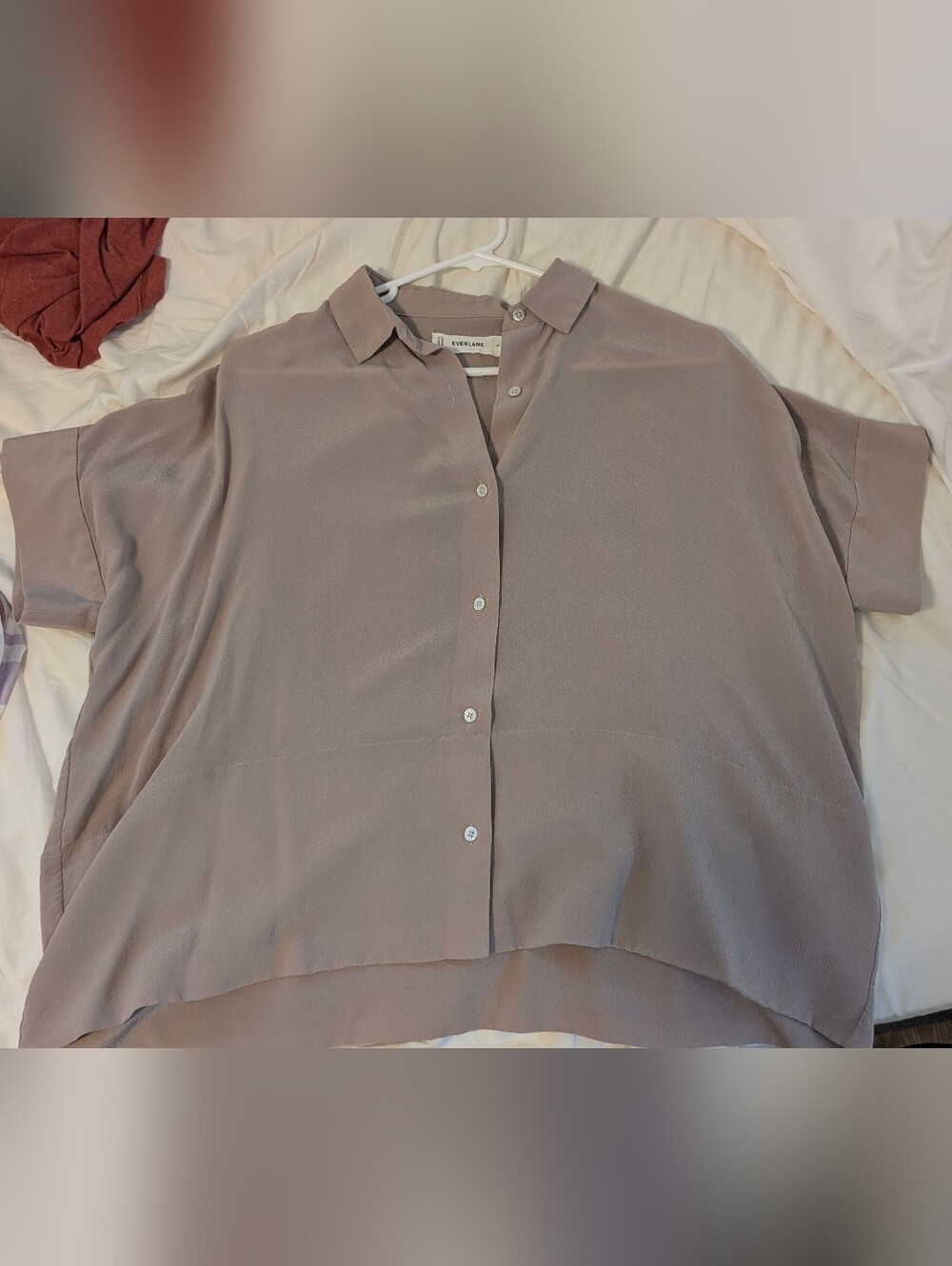 Everlane Boxy Shirt In Washable Silk